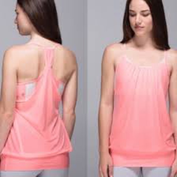 lululemon athletica Tops - Lululemon Womens Tank Top No Limits Racerback Workout Loungewear Yoga 4
